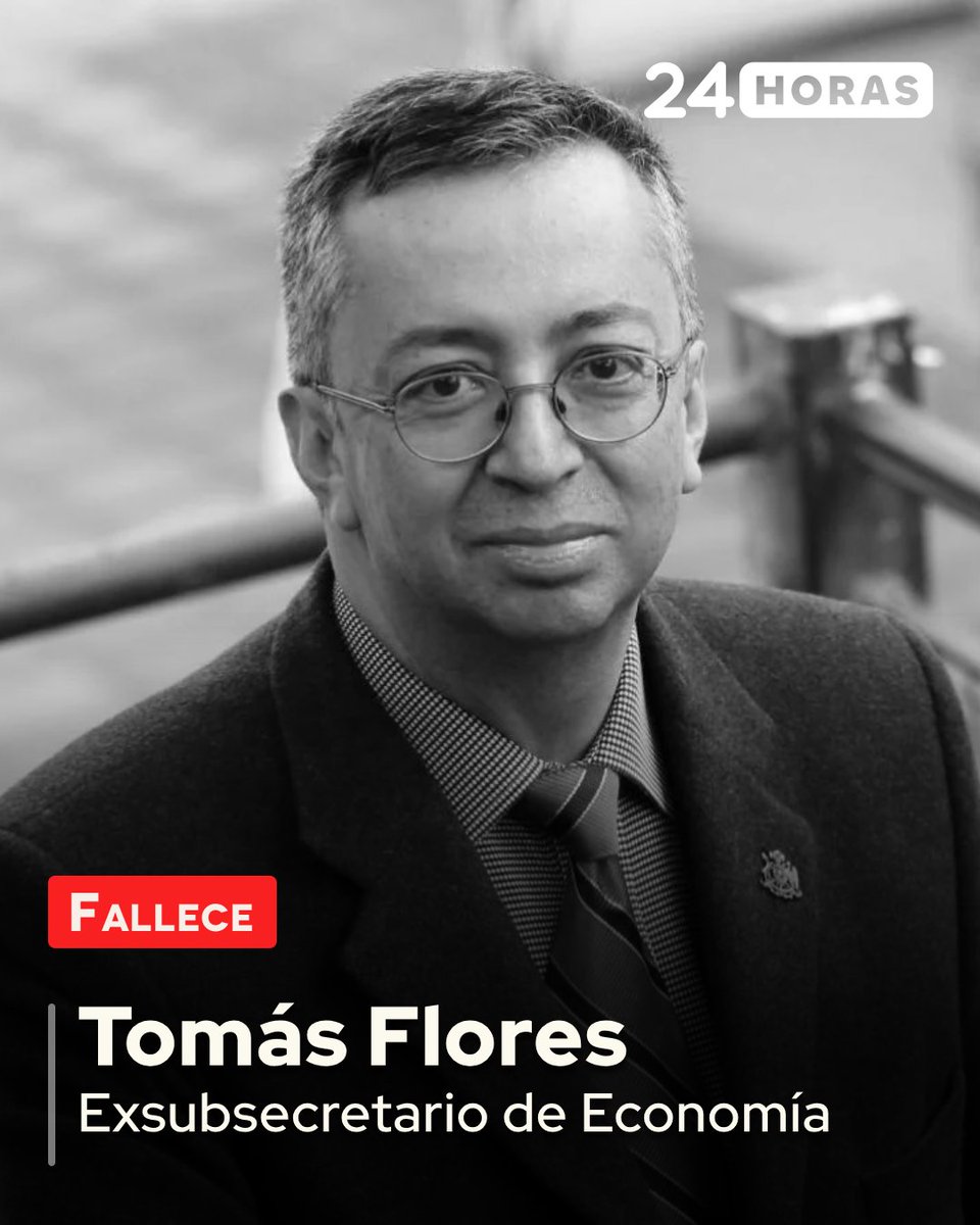 🔶 #Política 

Confirman fallecimiento de exsubsecretario de Economía, Tomás Flores

Más detalles ⬇ 
24horas.cl/actualidad/pol…