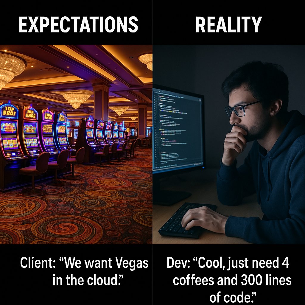 piaxonika's tweet photo. #B2B #iGamingRealityCheck #CasinoSoftwareDev #BehindTheCasinoScreens #TechHumor https://t.co/u4yXINcljT
