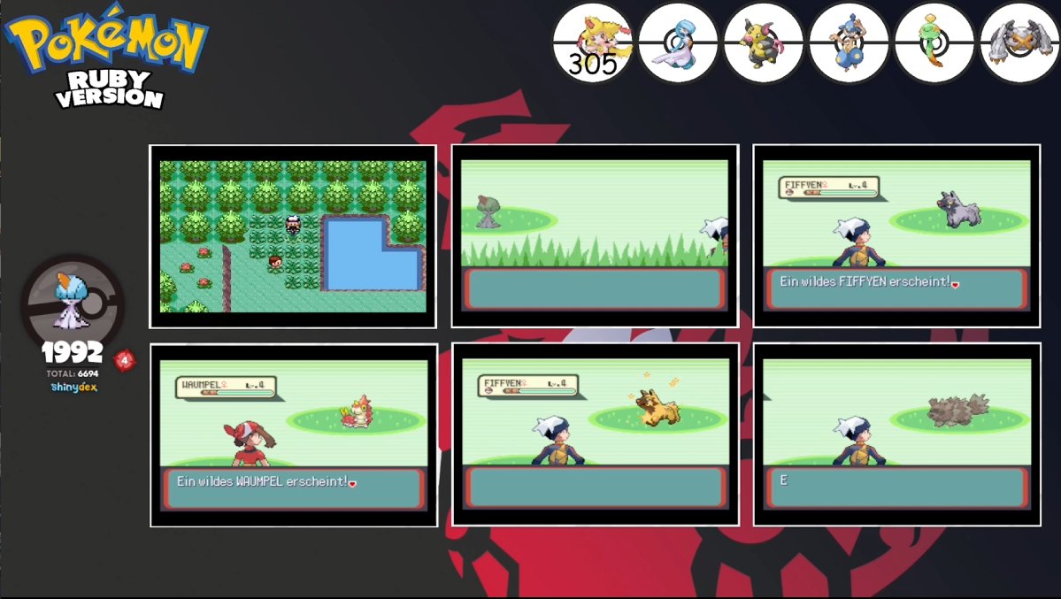 xGlumpf's tweet image. Shiny Poochyena after 1998 REc Phase 4 for shiny Ralts