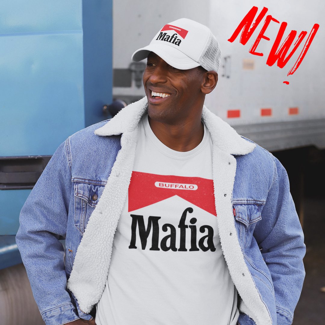 bcmtees's tweet photo. Warning: This shirt may cause extreme loyalty, table-jumping urges, and intense emotional attachment to a man named Josh. Get "Mafia Red" at https://t.co/Qsx1HlL1OY and root for our team to smoke the competition!
#BillsMafia #buffalobills #buffalove https://t.co/6S0xsfP4uc
