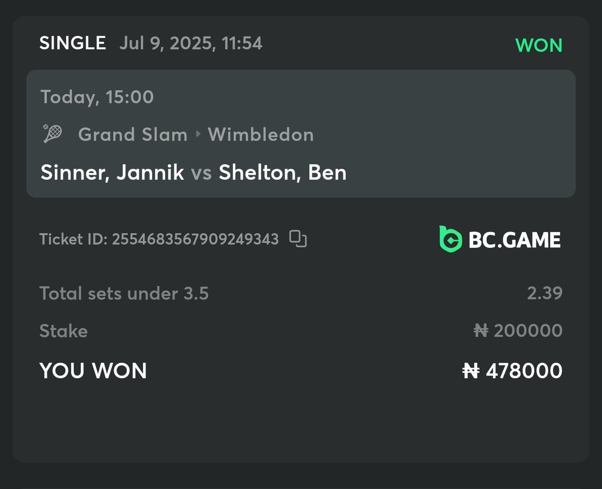 Another boom 💥 

478K Won 🏆 ✅️✅️✅️

Don't have a BC.GAME account?
Create one here:
partnerbcgame.com/vbe468ef9

Bet Responsibly 🔞