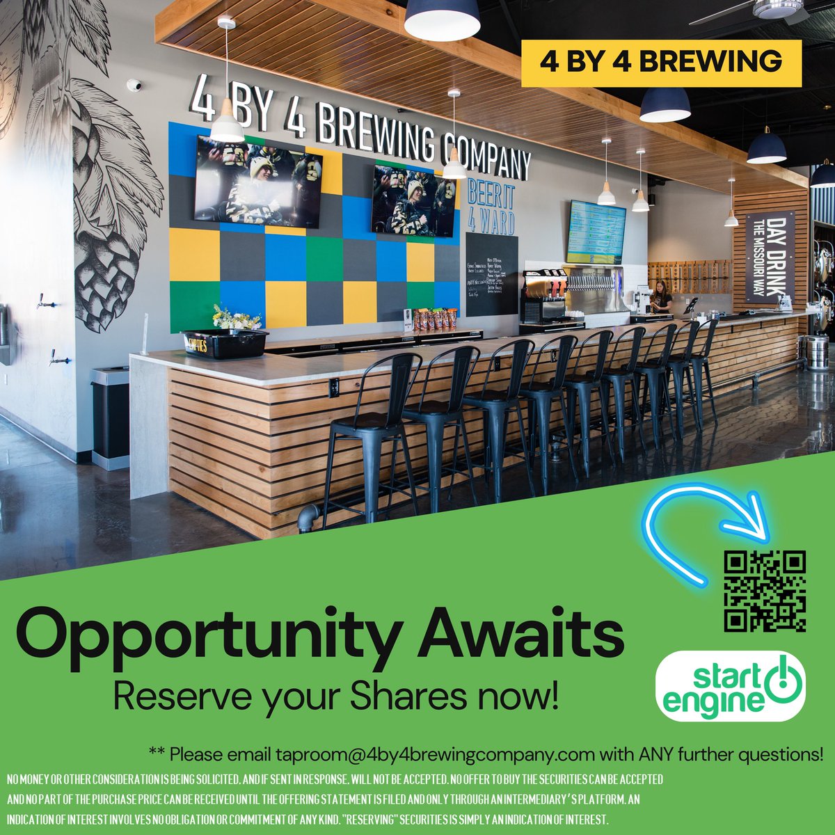 📣 The time has finally come to share the news!⁠
⁠
4 By 4 has always been about more than beer. It’s about people, community, &amp; shared memories. That’s why we’re exploring a StartEngine campaign!
⁠
👉 Hit the link: startengine.com/offering/4-by-…