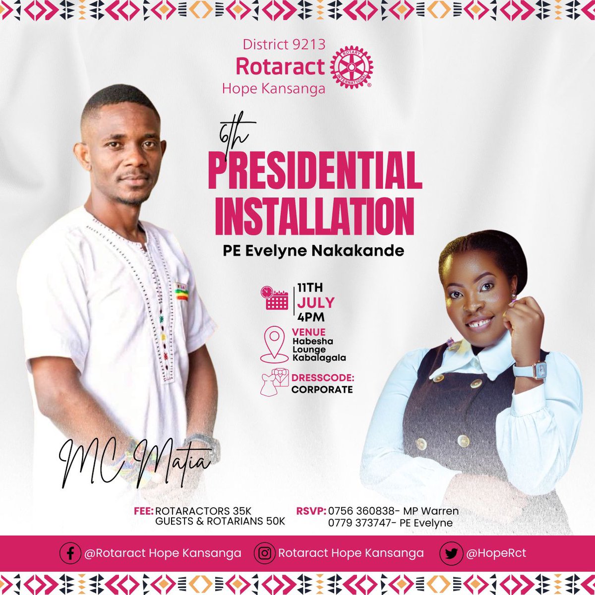 It's 2 days to go.........
Our MC welcomes you this Friday at Habesha Lounge.