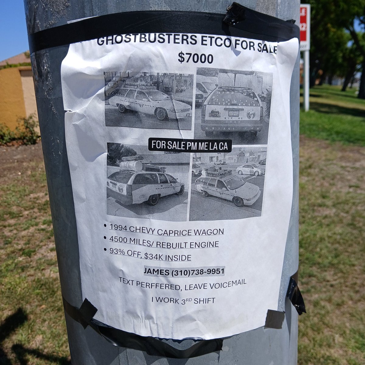PeterPodgursky's tweet image. I saw this on my walk today. #ghostbusters