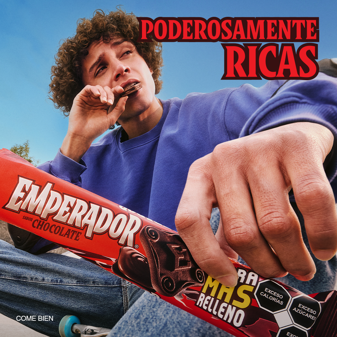 CC necesitas sacar tu mejor truco, y lo intentas con  algo delicioso: Emperador® con más relleno*.  

*Comparado vs fórmula anterior.