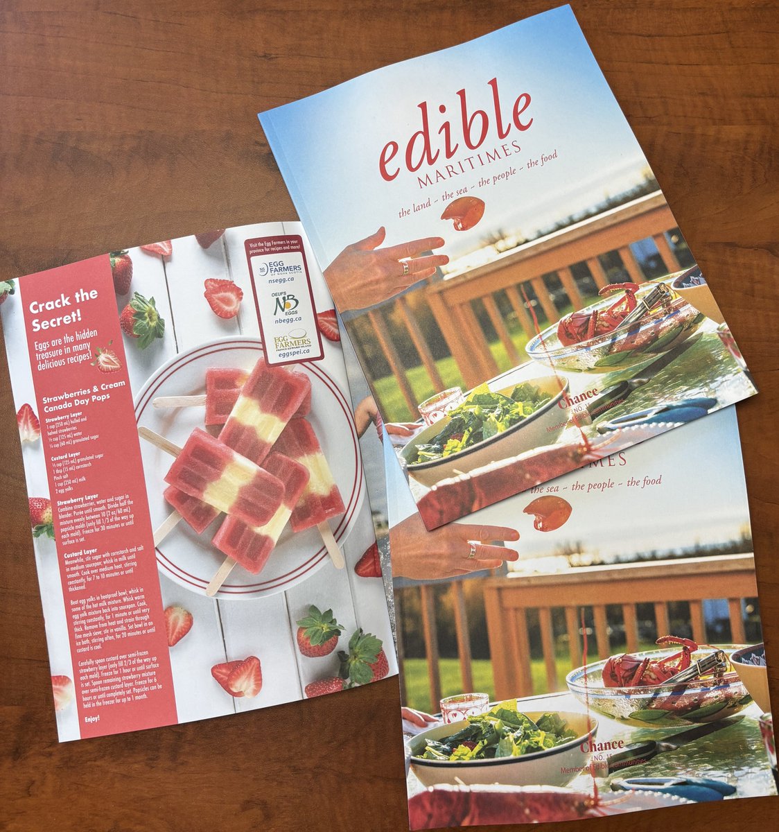 Take a Chance this Summer with the latest edition of Edible Maritimes! Discover hidden gems &amp; unforgettable experiences across the Maritimes - plus enjoy another recipe from us and our Maritime partners <a href="/EggFarmersofNS/">Egg Farmers of NS</a> &amp; #EggFarmersOfPEI 🥚

Grab a copy: ediblemaritimes.ca/find-a-copy-em