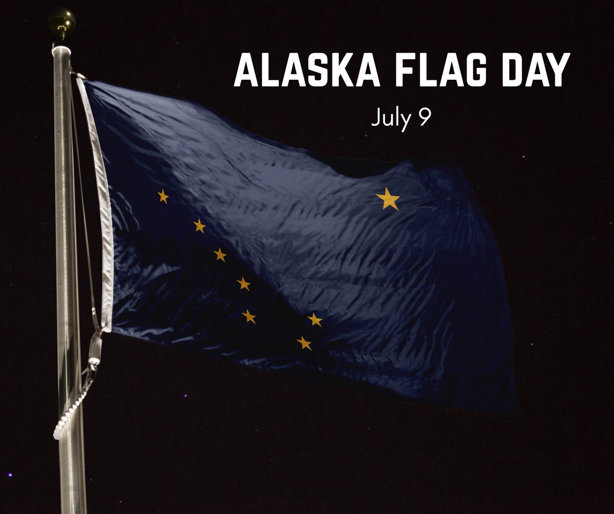 Happy Alaska Flag Day! Today we celebrate Benny Benson's iconic design. Eight stars shining bright for the North Star and the Big Dipper. It's a symbol of resilience, independence, and everything that makes Alaska home. #AlaskaFlagDay #NorthToTheFuture
