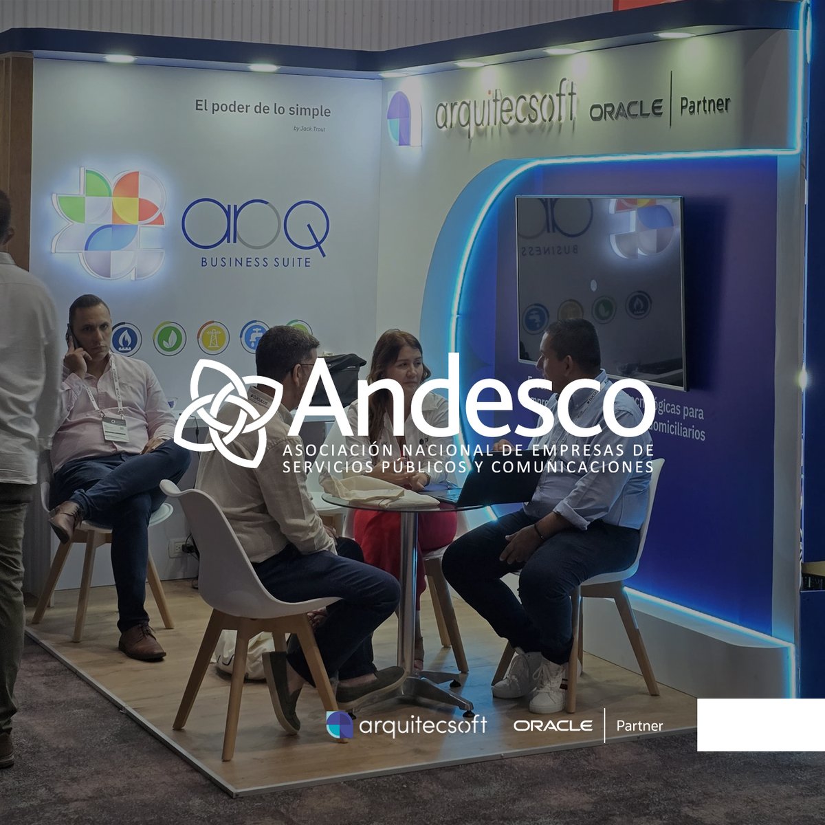 ArquitecSOFT_'s tweet photo. Cerramos con éxito nuestra 4ta participación en el #CongresoAndesco 💬

Compartimos experiencias, avances y cómo nuestro ecosistema #ARQBusinessSuite, impulsado por @Oracle, sigue transformando a las empresas de servicios públicos domiciliarios. https://t.co/AQgtl9tlMW