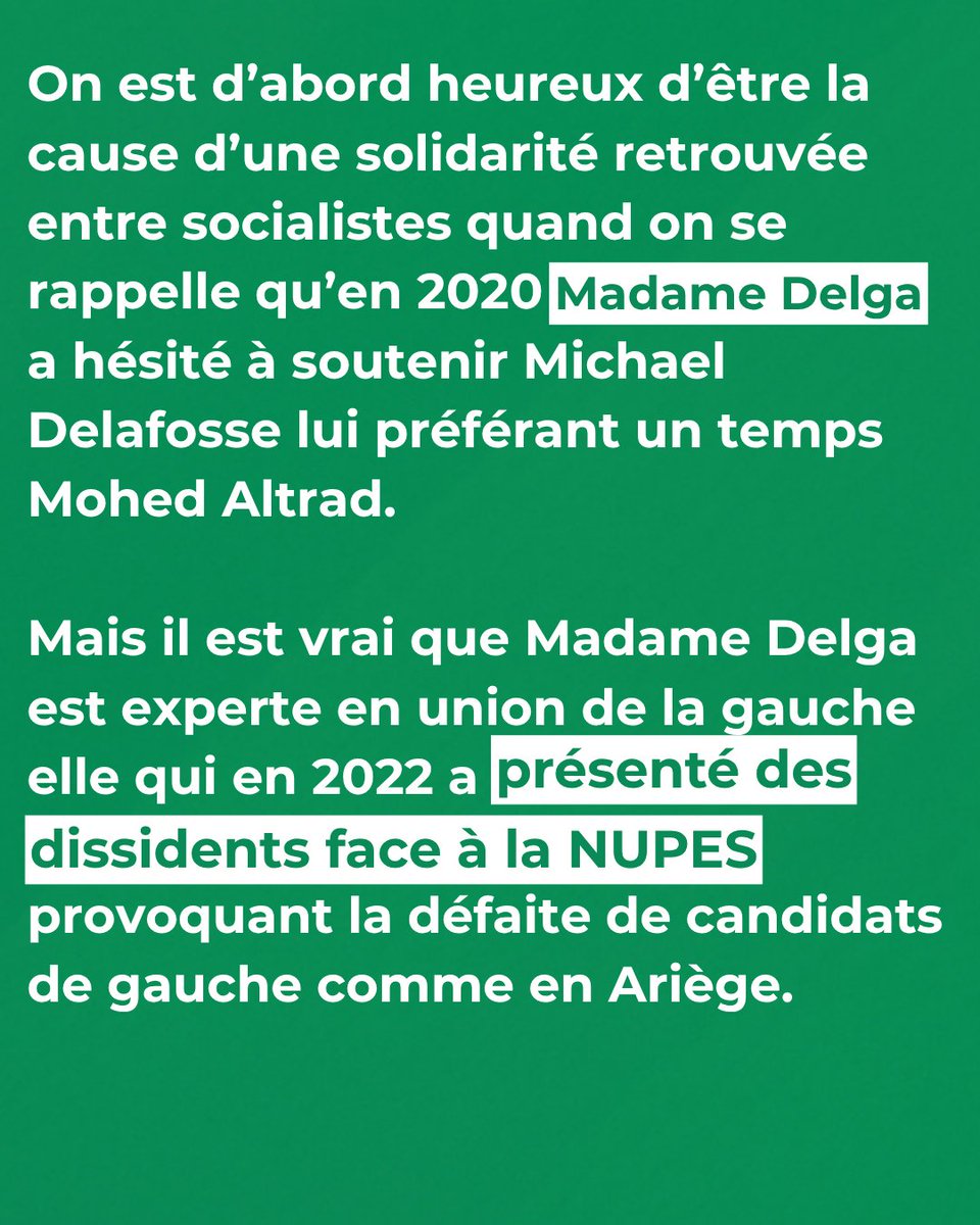 jlroumegas's tweet image. Carole Delga s'inquiéte pour Michael Delafosse, après le lancement du Rassemblement écologiste social et citoyen.
Delga et Delafosse réclament l'union sans la respecter, tandis que nous voulons construire une autre majorité vraiment de gauche et écolo ! 🌻
#Montpellier