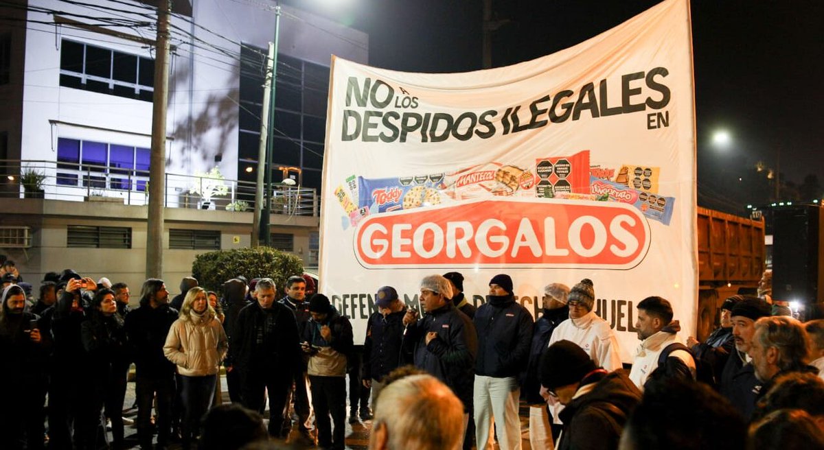 fmlatribu's tweet image. #LaTribuNoticias 🔴 Despidos en #Georgalos por ejercer el derecho a huelga.
👉Nota completa: fmlatribu.com/noticias/despi…