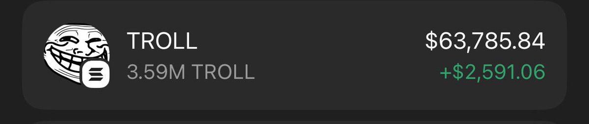 Adding my perps profits into $troll to be cooler every few days. I can remain retarded longer than you can stay flippers