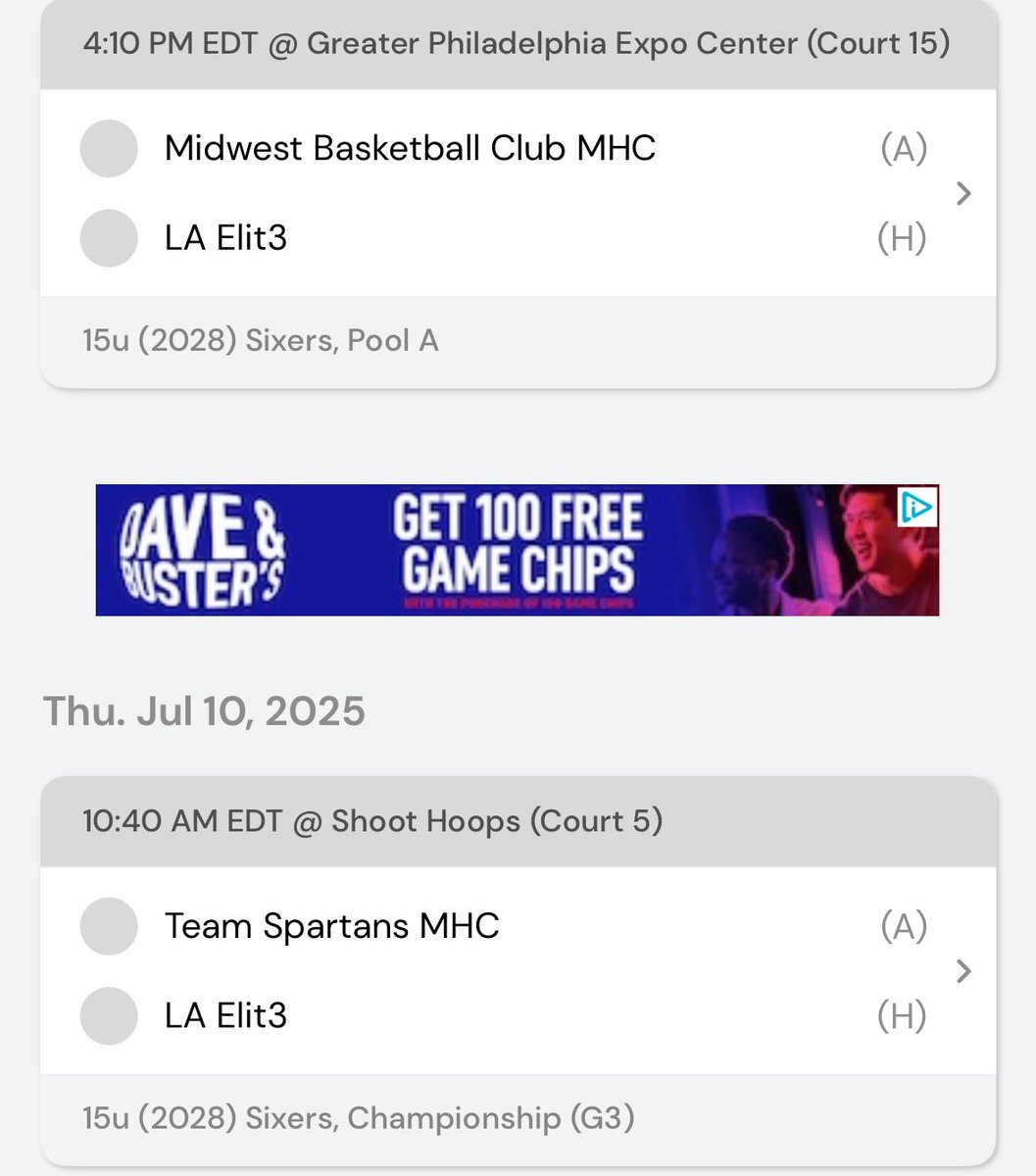 LA ELIT3 (@la_elit3) on Twitter photo 15U Demarco will also be at Philly Expo Center this week and weekend for <a href="/madehoops/">MADE Hoops</a> Summer Live 1 and 2. First up, a matchup today vs Midwest Basketball Club MHC at 4:10pm on Court 15 #LAE🏀 15U Demarco will also be at Philly Expo Center this week and weekend for <a href="/madehoops/">MADE Hoops</a> Summer Live 1 and 2. First up, a matchup today vs Midwest Basketball Club MHC at 4:10pm on Court 15 #LAE🏀