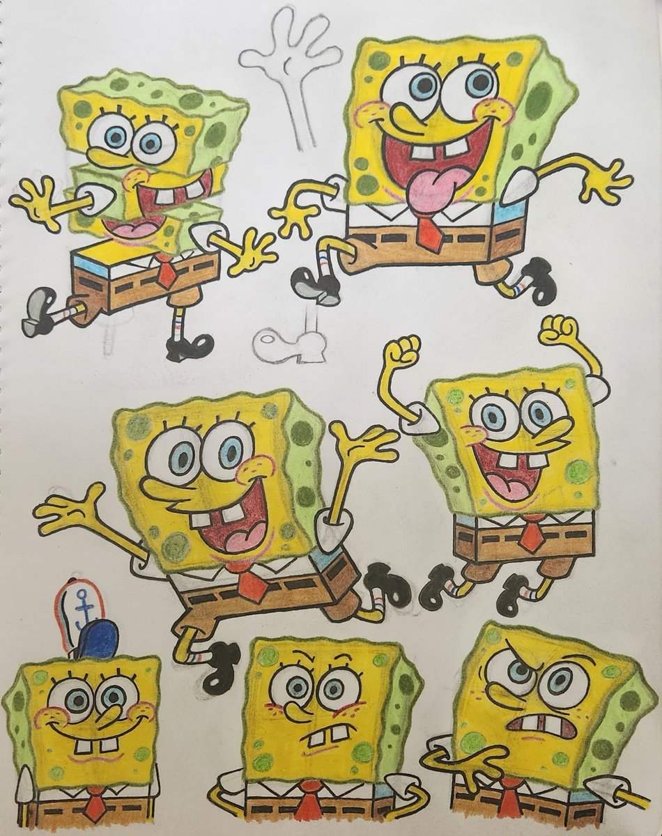 SpongeBob sketches based on stock art (pt. 2)