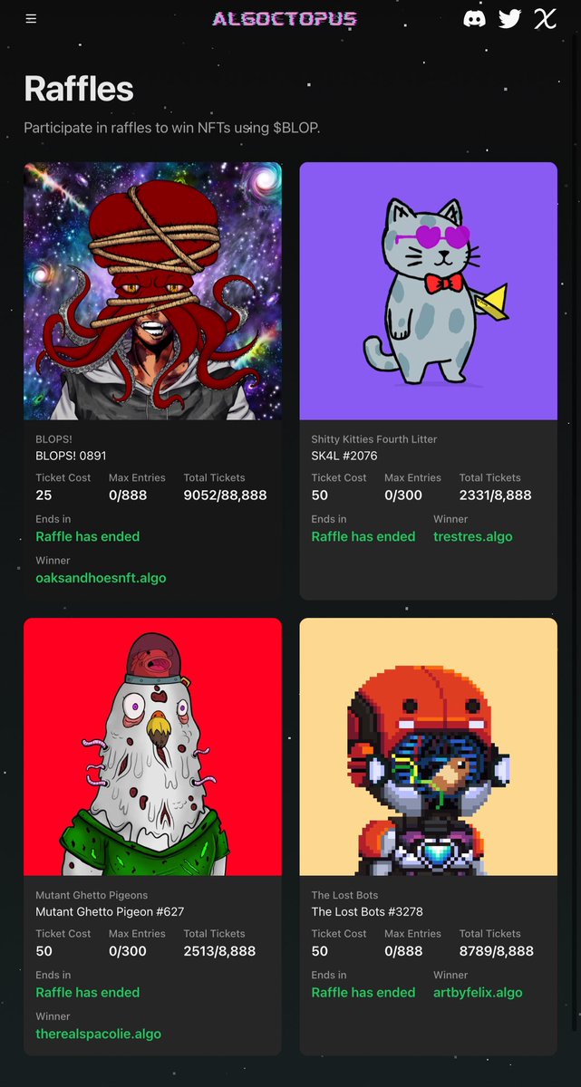 Congrats to this Sequence of $BLOP Raffle Winners! 🎉

New Raffles Dropping Soon! 👀