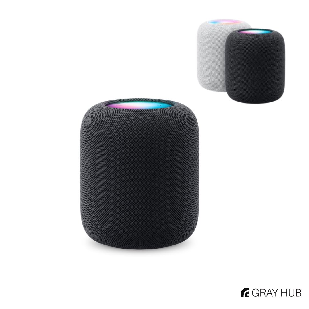 grayhubco's tweet photo. Bring the concert home.
With deep bass, spatial audio, and smart home control, the Apple HomePod delivers a rich sound experience that looks as good as it sounds 

Apple HomePod (₦602,000)

Now available, Click the link in our bio to learn more, or send us a DM to place order. https://t.co/WUEyq1u59e