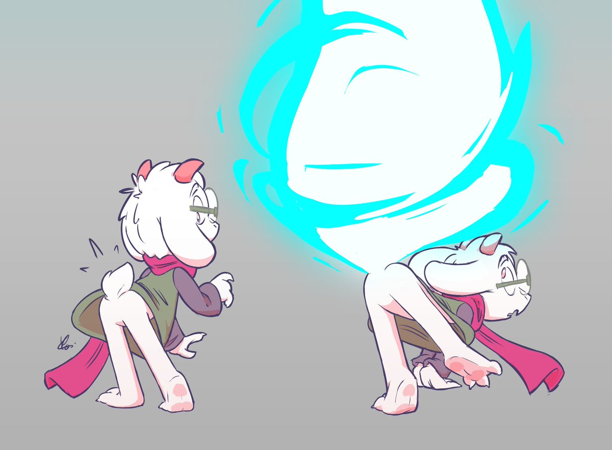 Ok, listen. He doesn't have a tail - just a dark fountain. #deltarune #ralsei
