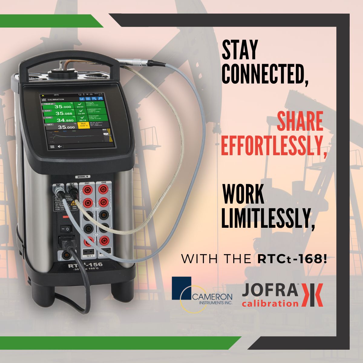 Cameron_Inst's tweet image. RTCt-168 brings Wi-Fi capability, allowing for seamless data access, whether you’re on-site or connecting remotely.

To learn more about the RTCt 168, click the link here: cameroninstruments.com/product/rtct-r…

#PrecisionCalibration #CalibrationTechnology #TemperatureCalibration #ametek #jofra