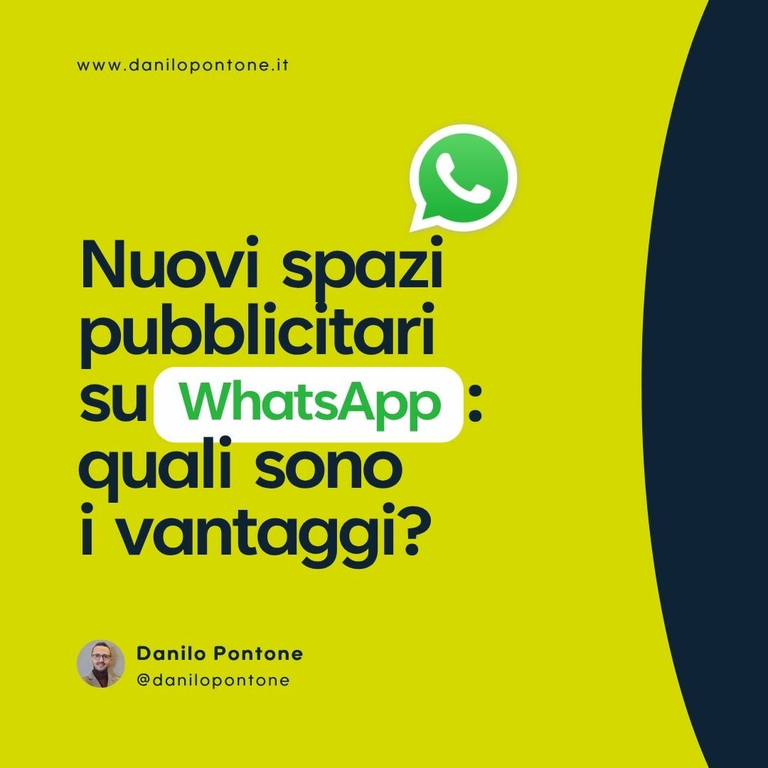 danilopontone's tweet photo. WhatsApp passa da semplice canale di contatto a spazio attivo nella strategia marketing grazie ai nuovi spazi pubblicitari introdotti da Meta. Vai al post completo👇
https://t.co/kTvqwUv8LO https://t.co/zcF6suxRpa