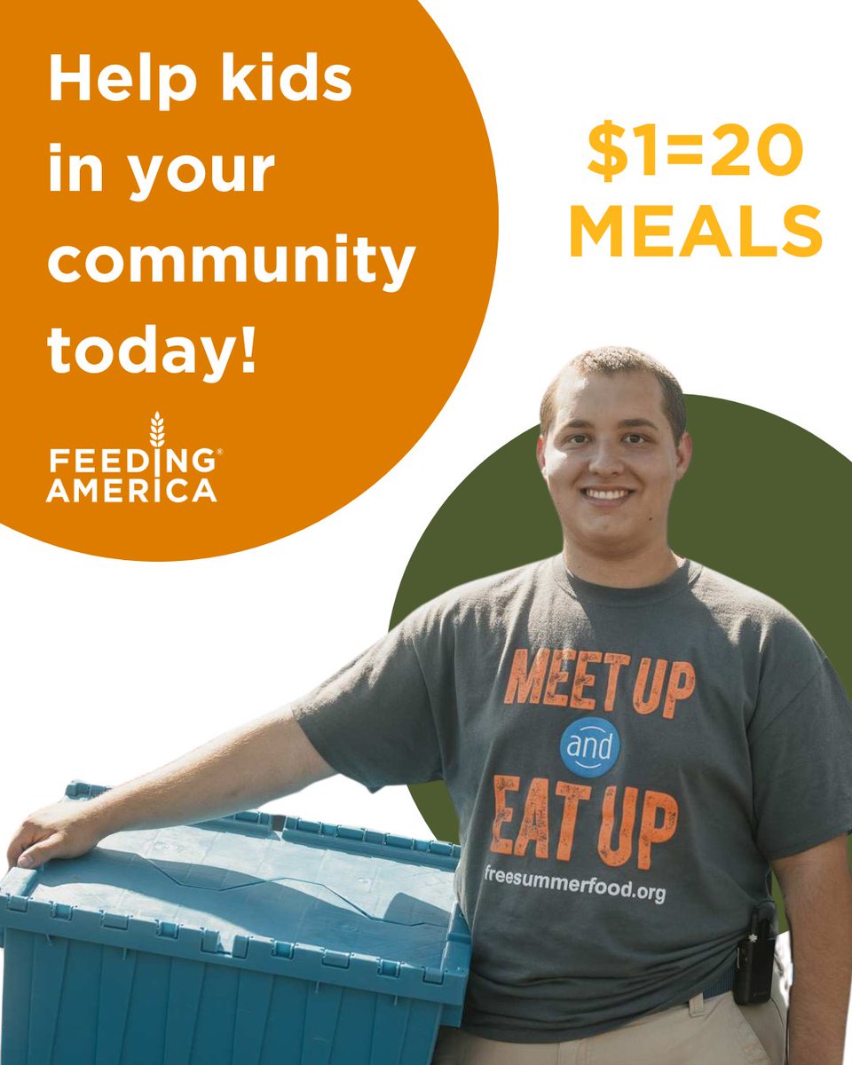 FeedingAmerica's tweet image. School’s out—and for millions of kids, that means losing access to lunch.
This summer, we can help ensure every child gets the meals they need to grow, play, and thrive.
Act now, your gift will be matched 2X to help provide 2X the meals.
☀️ Give now: bit.ly/4mG7bfs