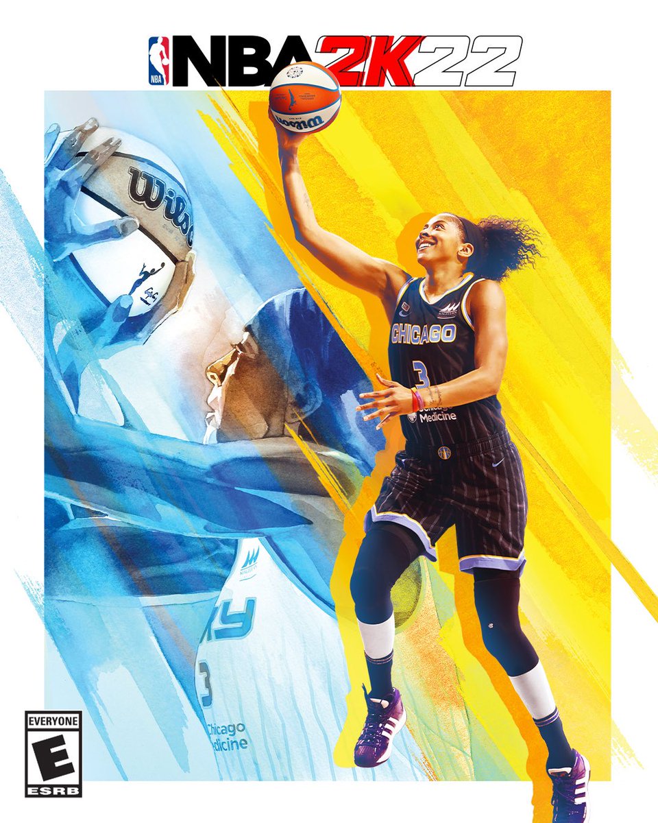 TheSkyShowCHI's tweet photo. Angel Reese is the 2nd #WNBA2K cover athlete for the Chicago Sky, the 1st being Candace Parker #Skytown🥹 https://t.co/KDc8pmxVOb