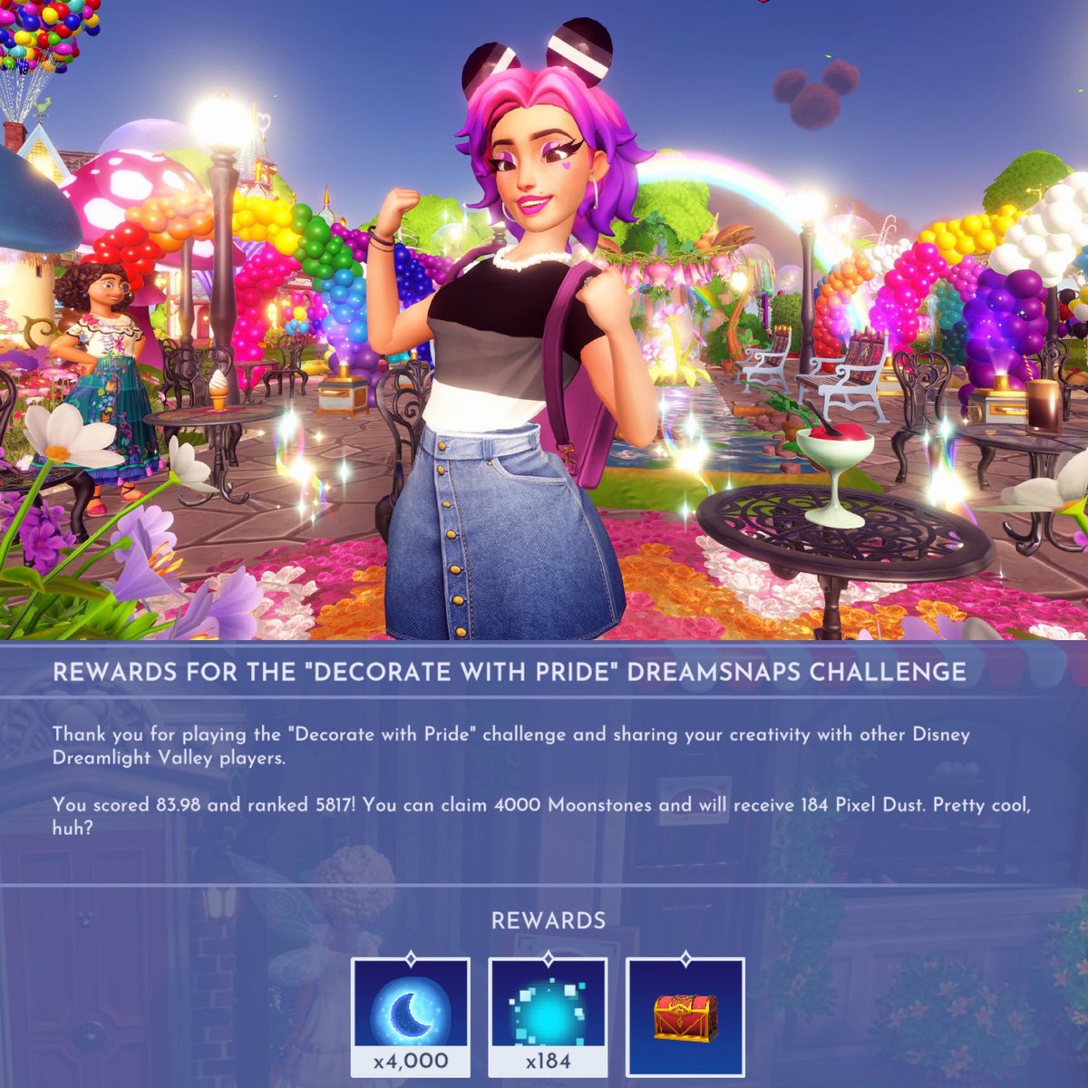 SassyPennyTV's tweet photo. 🖤🩶🤍💜Decorate with Pride 🏳️🌈 4KⓂ️oonies #ddv #DisneyDreamlightValley
#4Kclub #disneydreamsnaps #twitchgamer #gamergirl #streamer #twitchstreamer https://t.co/ag7KDoQN1F