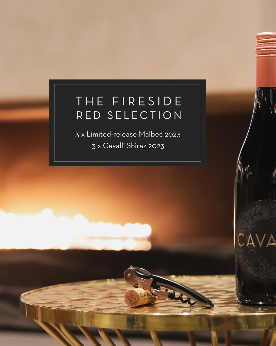 A bold selection for cosy evenings in front of the fireplace
* 3 x Limited-Release Malbec 2023
* 3 x Cavalli Shiraz 2023
Valued at R1,020 – now R816 for Wine Club members, R867 for non-members.
Limited stock available. Shop here: cavalliestate.com/product/firesi…
