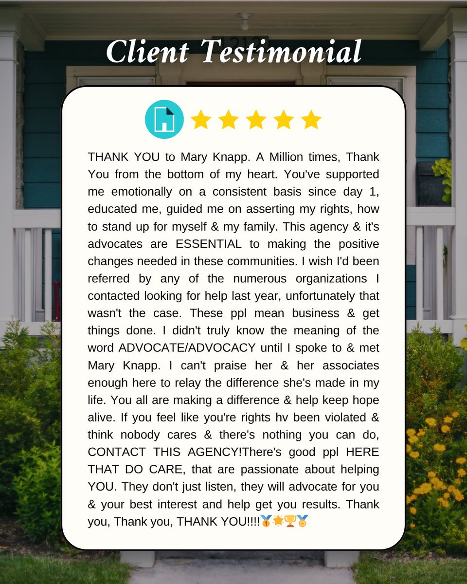 housingcenter's tweet image. This is why we do what we do. 💙 Knowing that our clients are having positive housing outcomes after working with our team makes it all worth it. If you have worked with our team to exercise your fair housing rights, we would love to hear from you! 💬