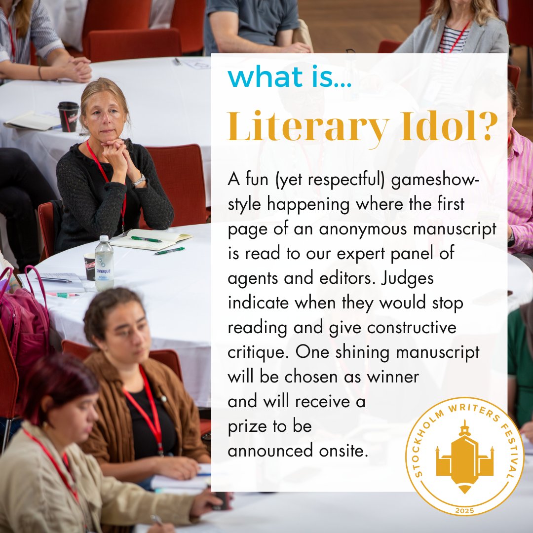 Maybe this year the winning manuscript will be yours? 

Visit: stockholmwritersfestival.com