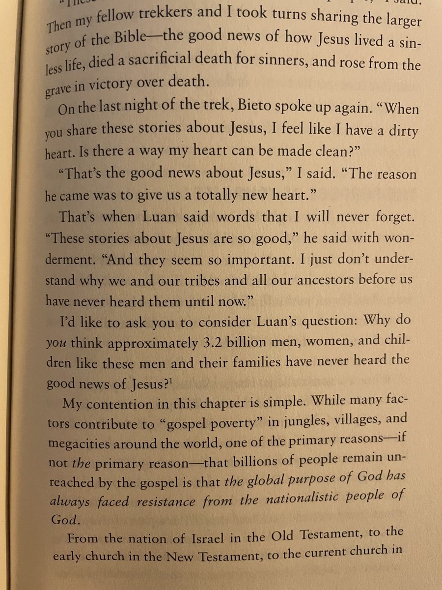 This claim from David Platt—that isolated tribes et al haven’t heard the Gospel because of nationalism—is completely idiotic, without regards to how one defines or feels about “nationalism.” The Royal Navy did as much to Christianize Africa as missionaries.