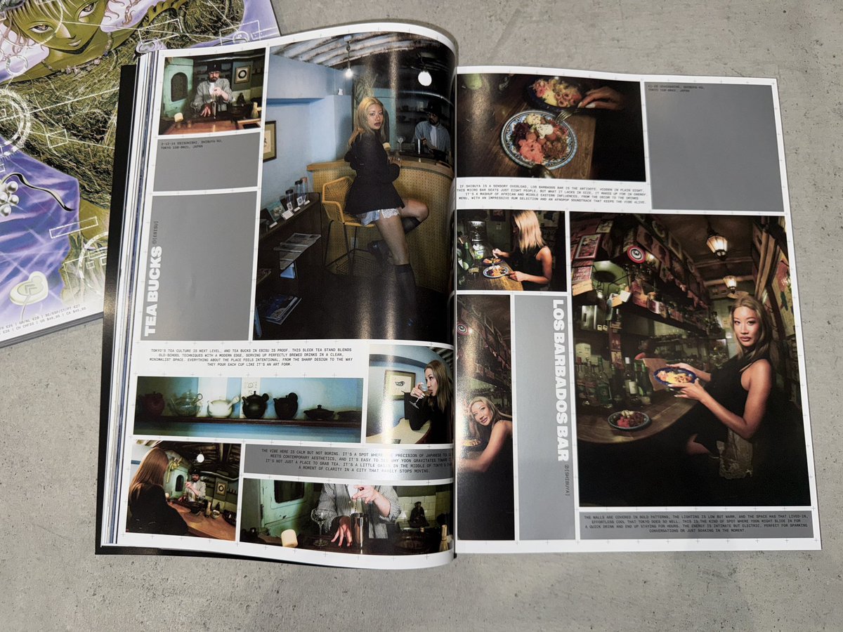 YOON_AMBUSH's tweet image. Sabukartj just went IRL.
Their first print issue is out now, and I shared a few of my secret #Tokyo escapes. Get your copy before they vanish.🤍
Congrats fam🤍🤍🤍
kdpresse.com/en/products/is…