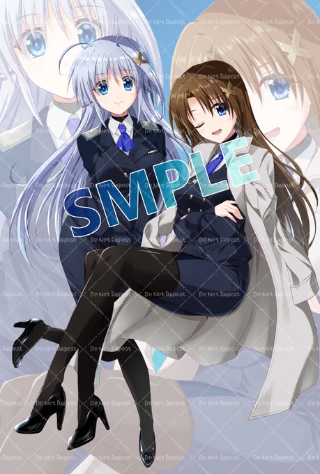 夏コミグッズ紹介② アクリルスタンド はやて&リインフォース なのは達と身長差あるから立ってるポーズから浮いた感じのポーズに(最初は仁王立ちだったw) 1日1枚グッズの全体絵をアップします。