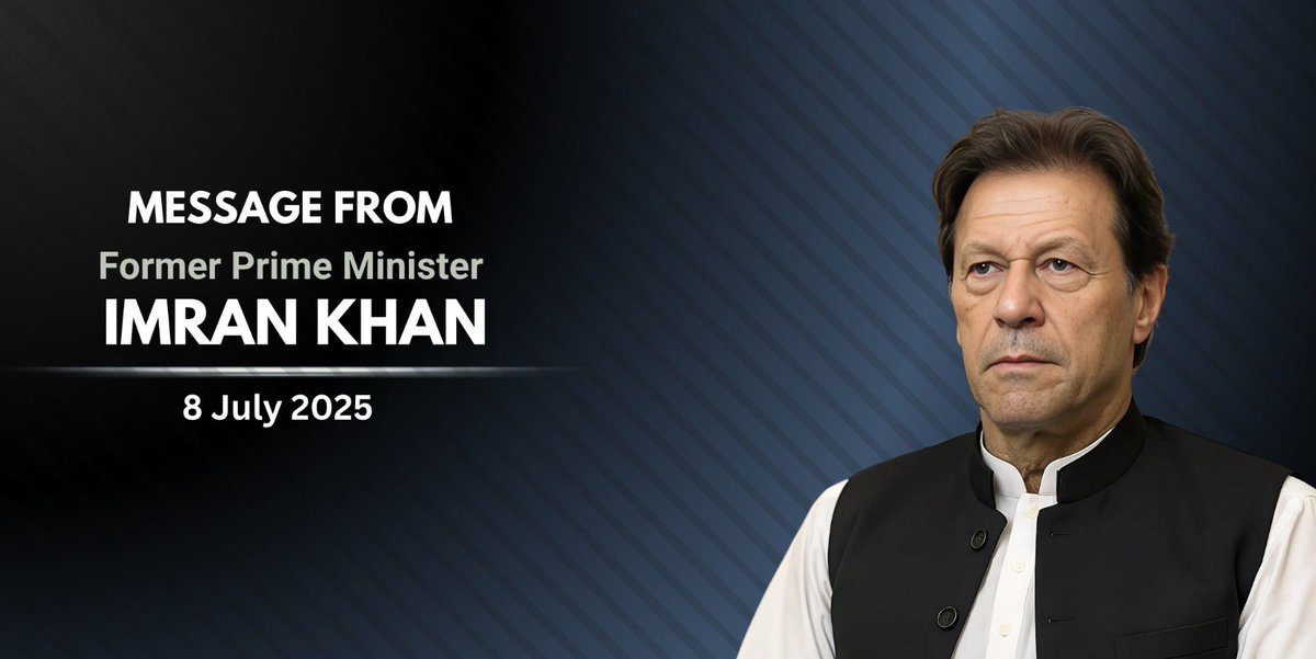“When a nation rises for its rights, no force on earth can suppress it. I remain a free man, even in jail, but my nation is trapped in a prison where there is no independent judiciary, no genuine democracy, and no free media. Every Pakistani must rise up for their true freedom!”