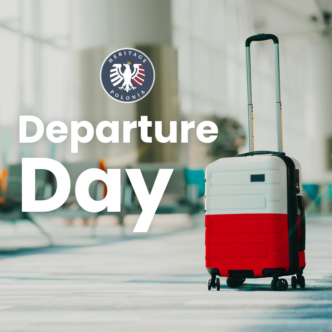 heritagepolonia's tweet photo. Departure day is here! 🎉 Our 2025 cohort boards tonight for a fully funded, 10-day journey through Poland’s history, culture, and leadership. Butterflies? Embrace them—your life is about to change. 🇵🇱✈️ #HeritagePolonia2025 https://t.co/DjkgzqKasG https://t.co/fM8Wlizvkt
