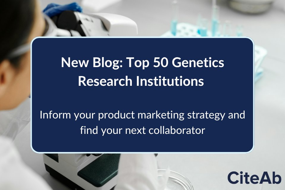 Which institutions are leading in genetics research, and what reagents are they using?

We’ve analysed thousands of citations from genetics publications to understand product use institution-wide - insights which can help inform your strategies.

👉 tinyurl.com/4fmjh9nu