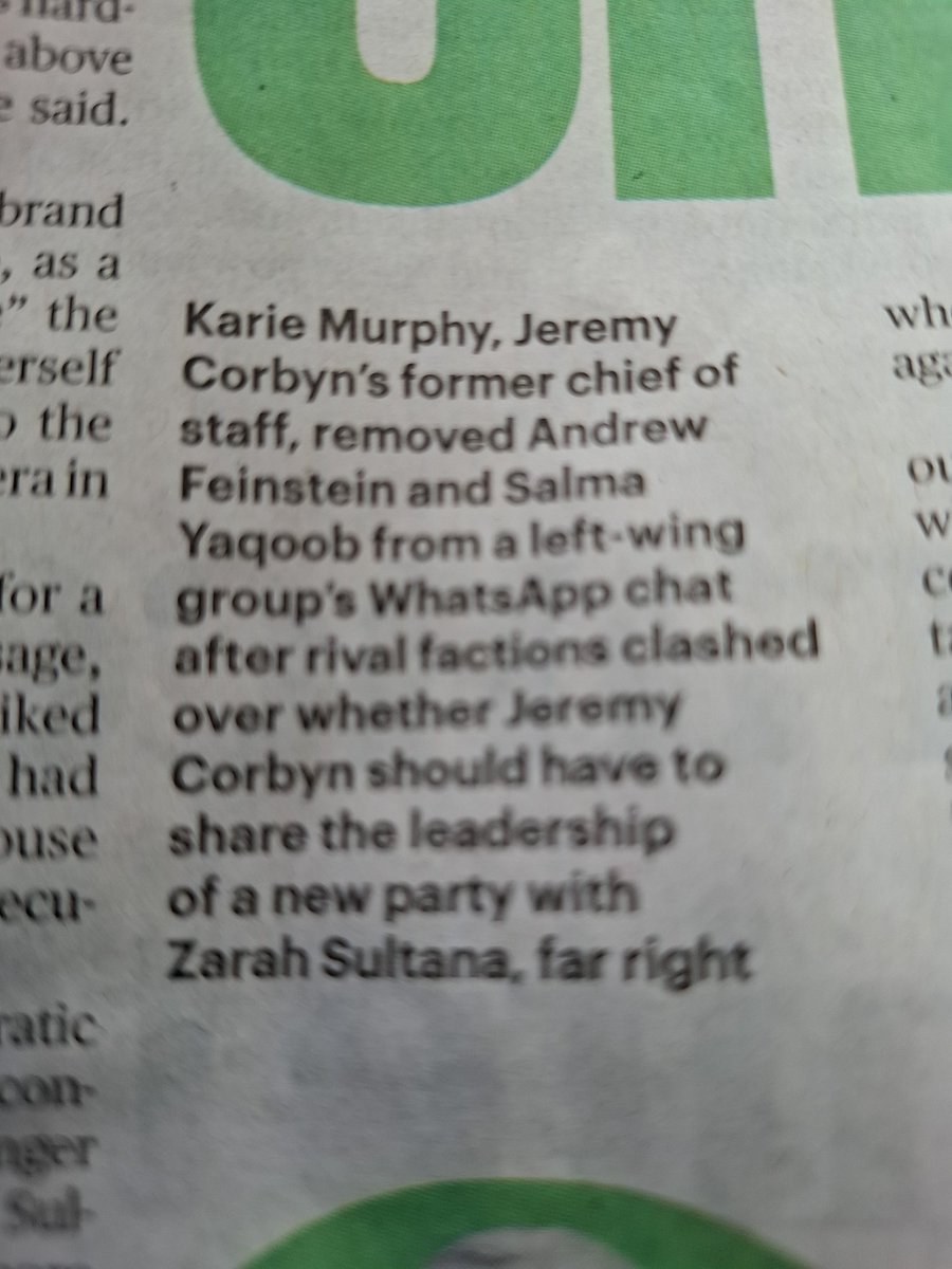 mjw1065's tweet photo. @zarahsultana Hey, come on now, the Sunday Times are declaring you "far right" 😃 https://t.co/tJjxKPzT55