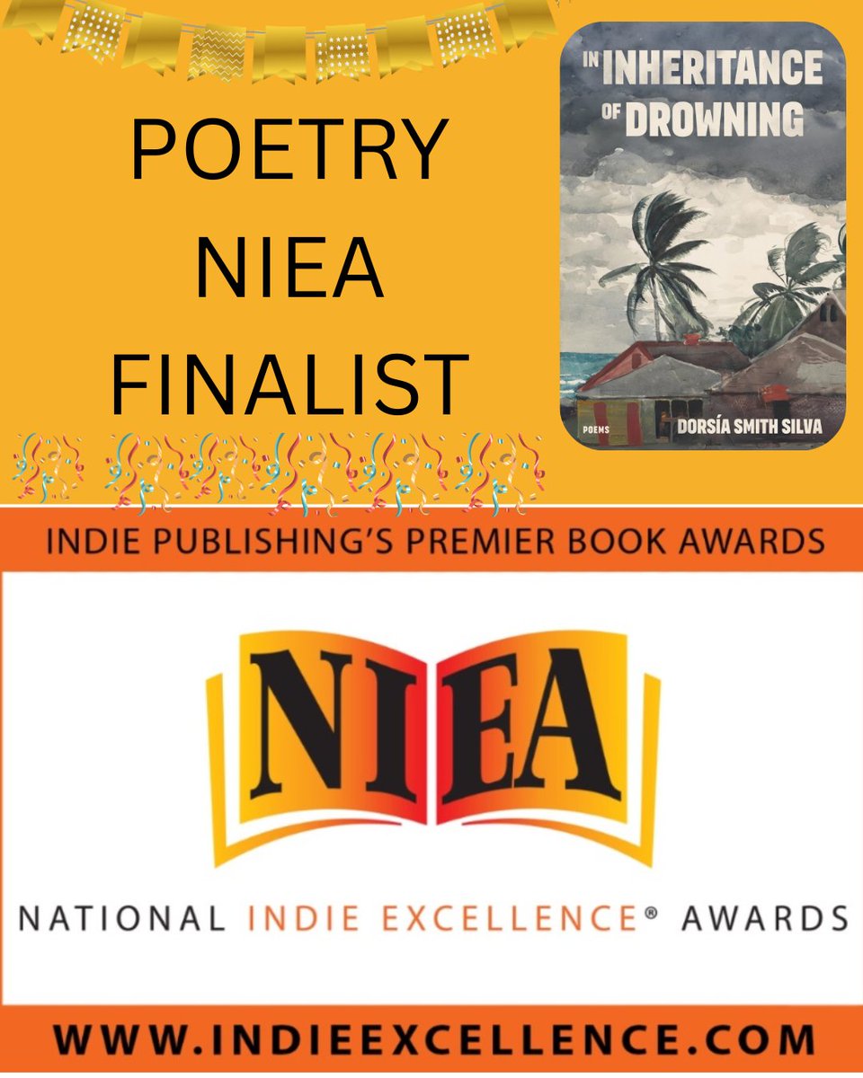 Dorsía Smith Silva (@dsmithsilva) on Twitter photo So happy to see In Inheritance of Drowning as a Poetry NIEA Finalist! Deep thanks to the NIEA for recognizing my work. Thrilled that GTWO fam @brentameneyro won! Congratulations to all of the winners and finalists! #poetry #poets #nationalindieexcellenceawards <a href="/CavanKerryPress/">CavanKerry Press</a> So happy to see In Inheritance of Drowning as a Poetry NIEA Finalist! Deep thanks to the NIEA for recognizing my work. Thrilled that GTWO fam @brentameneyro won! Congratulations to all of the winners and finalists! #poetry #poets #nationalindieexcellenceawards <a href="/CavanKerryPress/">CavanKerry Press</a>