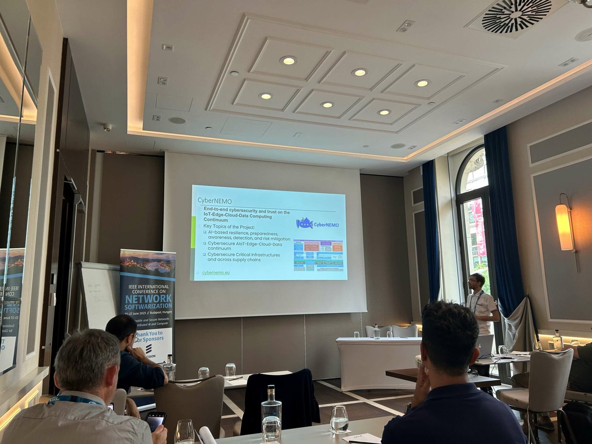 #CyberNEMO project was represented at the #SecSoft2025 workshop, held in June in conjunction with the IEEE NetSoft 2025 conference.

Read more👇
cybernemo.eu/index.php/2025…