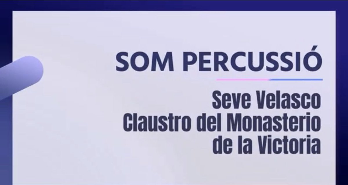 Congreso Con Euterpe (@c_coneuterpe) on Twitter photo El taller de @seve_som_percussio de Som Percussió se “apoderó” del Claustro del Monasterio de la Victoria 🥁🪘Muy agradecidos al <a href="/ElPuerto/">Ayuntamiento de El Puerto de Santa María</a> por ceder este espacio tan mágico 😍👏 Conpartimos un resumen del taller 🔝
youtu.be/NNySXuuE9fM?si…
#ConEuterpe25
#YoConEuterpe El taller de @seve_som_percussio de Som Percussió se “apoderó” del Claustro del Monasterio de la Victoria 🥁🪘Muy agradecidos al <a href="/ElPuerto/">Ayuntamiento de El Puerto de Santa María</a> por ceder este espacio tan mágico 😍👏 Conpartimos un resumen del taller 🔝
youtu.be/NNySXuuE9fM?si…
#ConEuterpe25
#YoConEuterpe