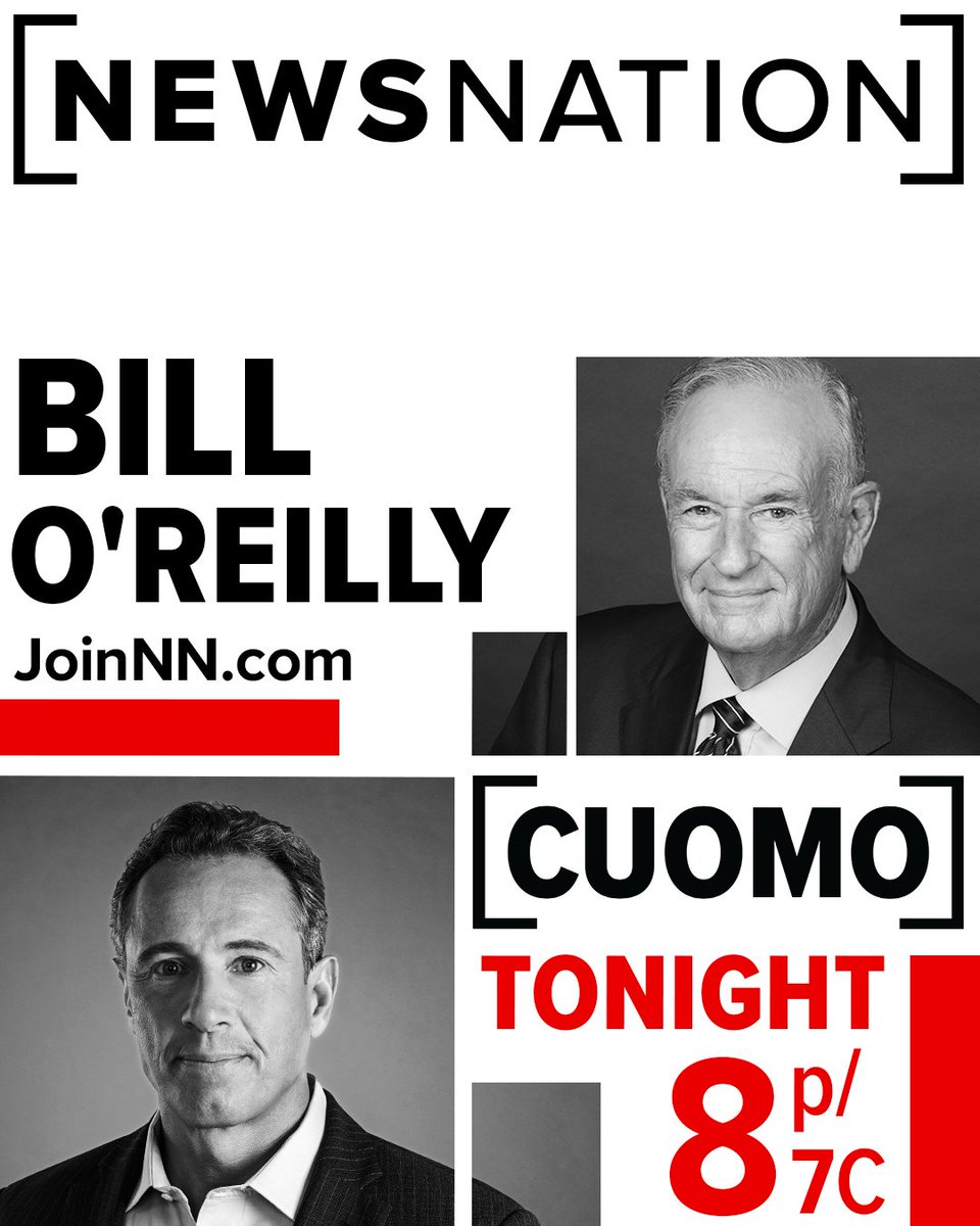 I'll be on <a href="/NewsNation/">NewsNation</a> tonight, 8 PM ET,  with host Chris Cuomo. To find NewsNation, go to JoinNN.com