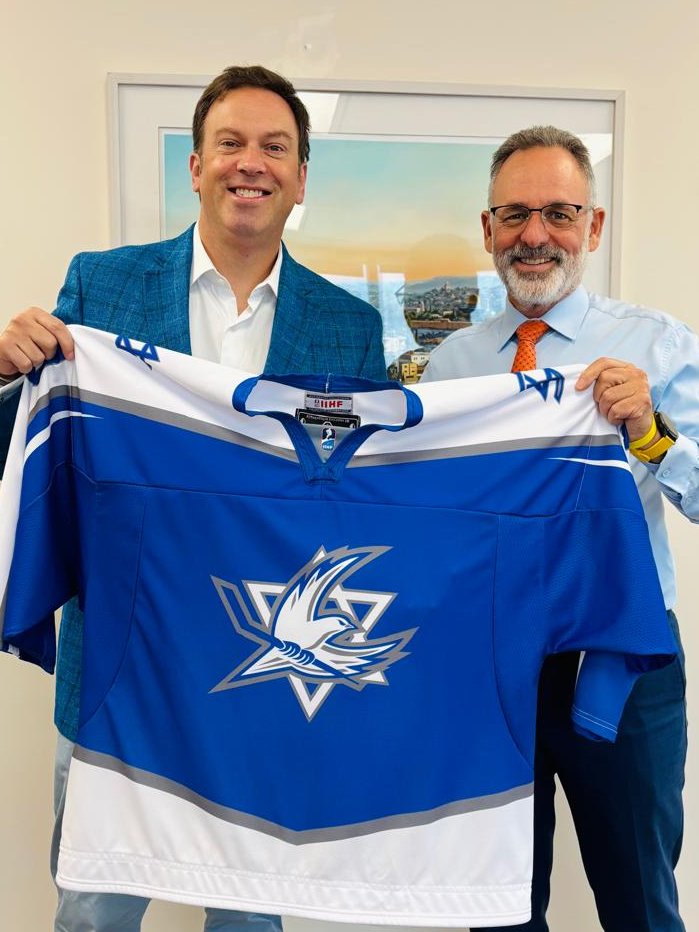 So, we had a special guest in our office...

Had a great time catching up with <a href="/FriedgeHNIC/">Elliotte Friedman</a> of <a href="/hockeynight/">Hockey Night in Canada</a>, who stopped by for a post-season visit! 🇨🇦🏒

We are grateful to Elliott for his friendship and continued support and prayers for a speedy release of the remaining