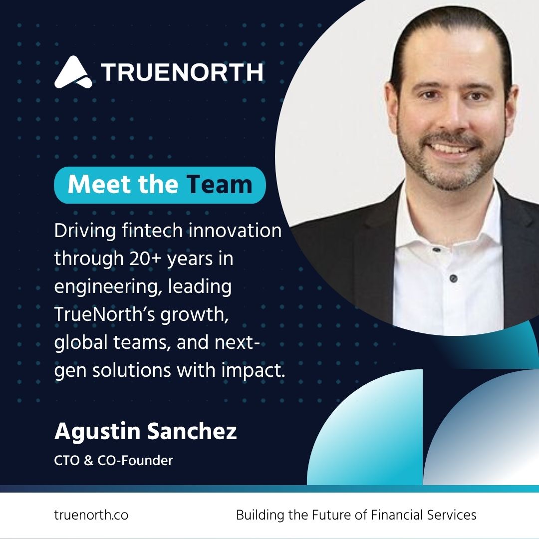 TrueNorth_Tech's tweet photo. From vision to execution — Agustin Sanchez brings the technical edge behind TrueNorth’s most complex solutions. His leadership bridges innovation with real-world impact in the fintech space.

#fintechleadership #meettheteam #bankinginnovation #nextgensolutions https://t.co/7NidLKdAOR