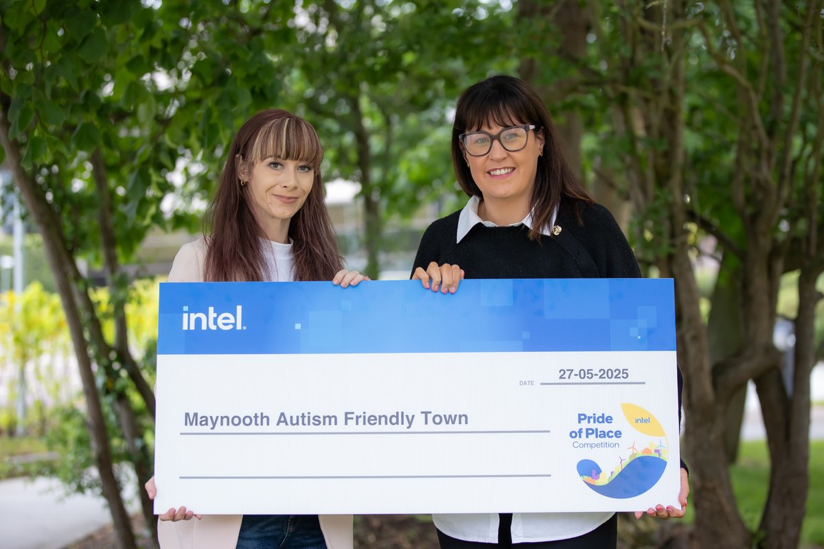 Intel_IRL's tweet image. .@maynoothaft were one of the winners of the Intel #PrideofPlace awards 2025! 👏
Their prize will fund a #sensory garden in the grounds of the Maynooth Community Church which will be a tranquil space open to everyone, with particular attention to those with additional needs.