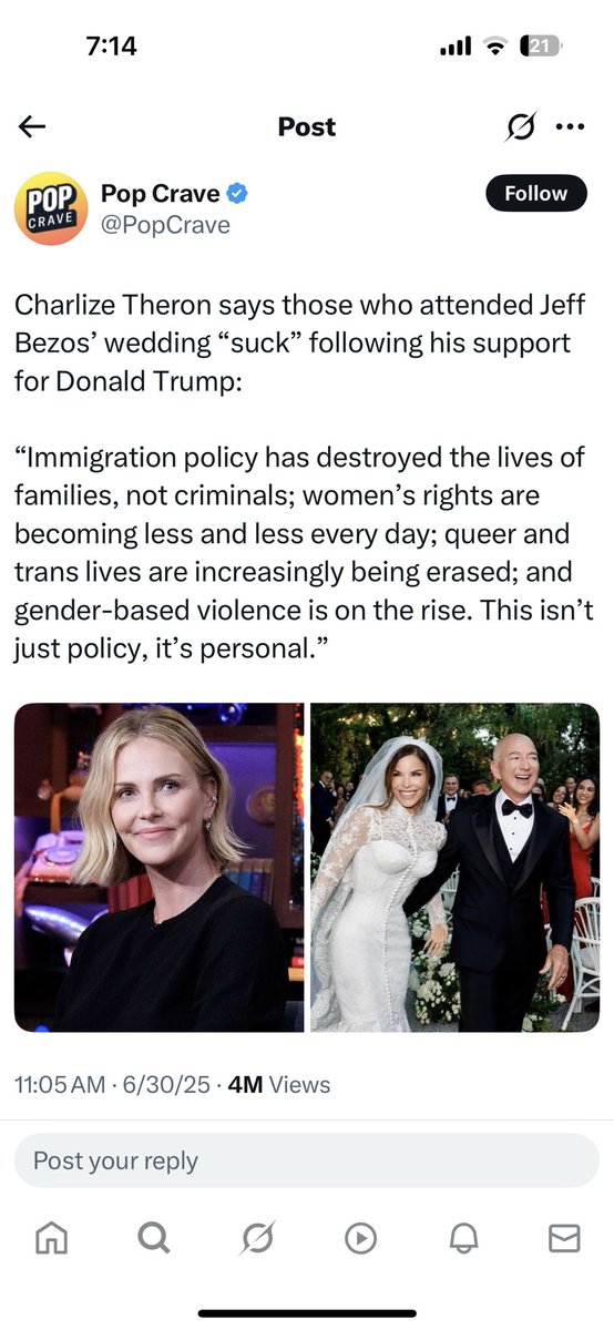 Tubi_Daor's tweet photo. 👏🏽👏🏽👏🏽 Add to this Charlize Theron who is currently getting trampled by the usual cast of hypocritical right wingers and manosphere and still did it, knowing she would. One of the few celebs using her platform to speak out on behalf of social justice and against genocide. https://t.co/5WLGhZQiAG