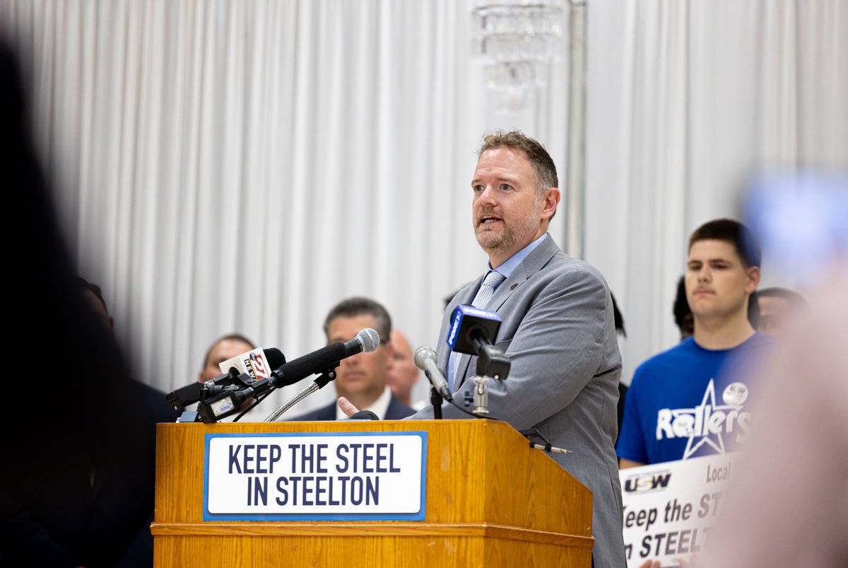 Chamber &amp; CREDC President &amp; CEO Ryan Unger joined state and local leaders in Steelton to show support for the “Keep the Steel in Steelton” initiative following the idling of the Cleveland-Cliffs steel mill—an industrial cornerstone in the borough for more than 150 years.