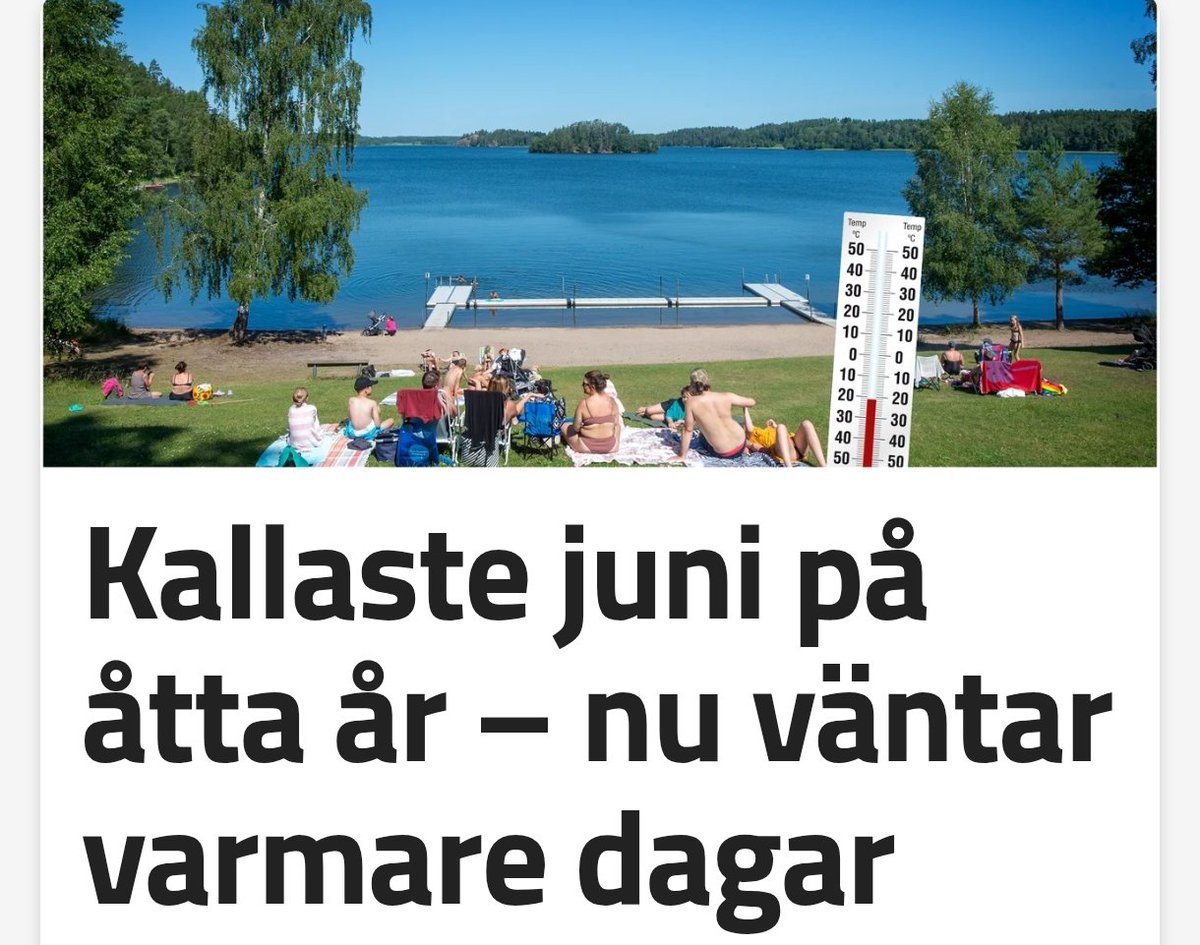Djävla klimatuppvärmning😎
