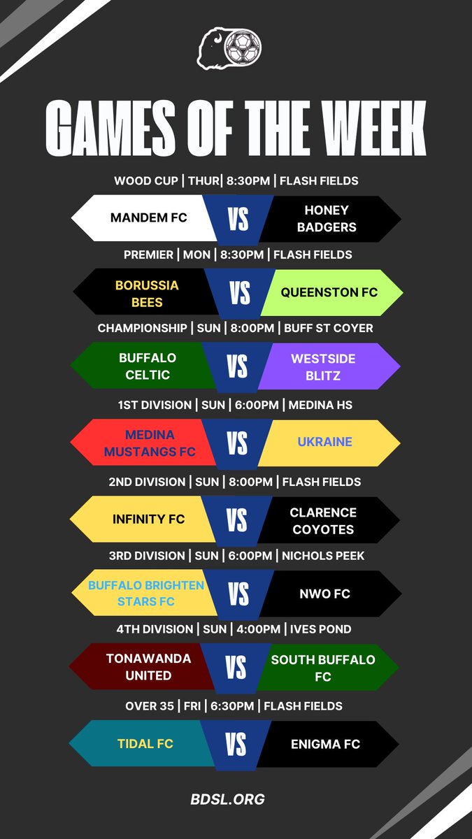 BDSL Match Week 10 Games of the Week