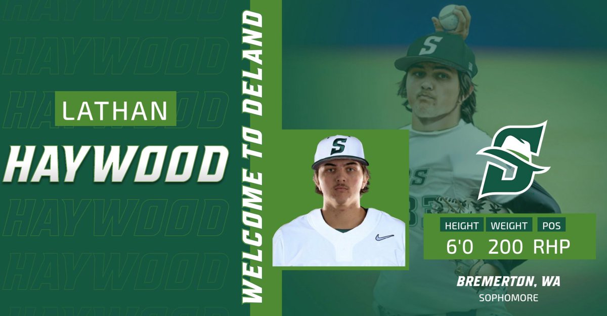StetsonBaseball's tweet image. New coast, same mission. Welcome to DeLand, Lathan!
#GoHatters | #DefendTheMAC | @StetsonHatters | @lathanhaywood
