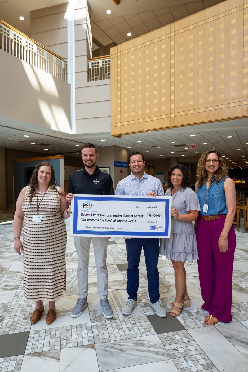 Roswell Park Alliance Foundation (@team_roswell) on Twitter photo Taco ‘bout an awesome promo!🌮💙 Once again, our friends at Moe’s donated $5 from each meal kit through the <a href="/BuffaloSabres/">Buffalo Sabres</a> season and raised a delicious $9,550 to support <a href="/RoswellPark/">Roswell Park</a> patients and caregivers.
Thank you for continuing this great initiative! Taco ‘bout an awesome promo!🌮💙 Once again, our friends at Moe’s donated $5 from each meal kit through the <a href="/BuffaloSabres/">Buffalo Sabres</a> season and raised a delicious $9,550 to support <a href="/RoswellPark/">Roswell Park</a> patients and caregivers.
Thank you for continuing this great initiative!