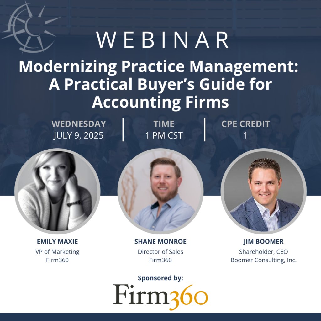 If your team is still juggling disconnected systems, it’s holding you back.
This <a href="/firm360/">Firm360</a> webinar offers a no-fluff look at how to choose better practice management software—without overcomplicating things.
Register: boomer.link/2d95a4
#AccountingFirms #ProcessImprovement