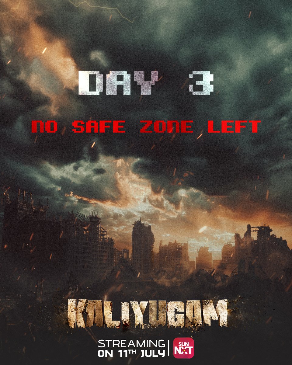 sunnxt's tweet photo. In Kaliyugam Safety is just an illusionโฆ๐ฎ
Kaliyugam โ streaming from 11th July on SunNXT.
#KaliyugamOnSunNXT #DystopianDrama #StreamingFromJuly11 #EdgeOfDarkness #Kaliyugam #NewOnSunNXT #FutureUnraveled #WatchItOnSunNXT #Postapocalypse #Kaliyugam #Shradhasrinath #Actorkishore https://t.co/nBJnYkADBe
